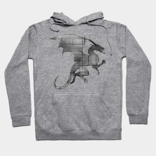 Dragon Sketch 2 Hoodie by AlondraHanley